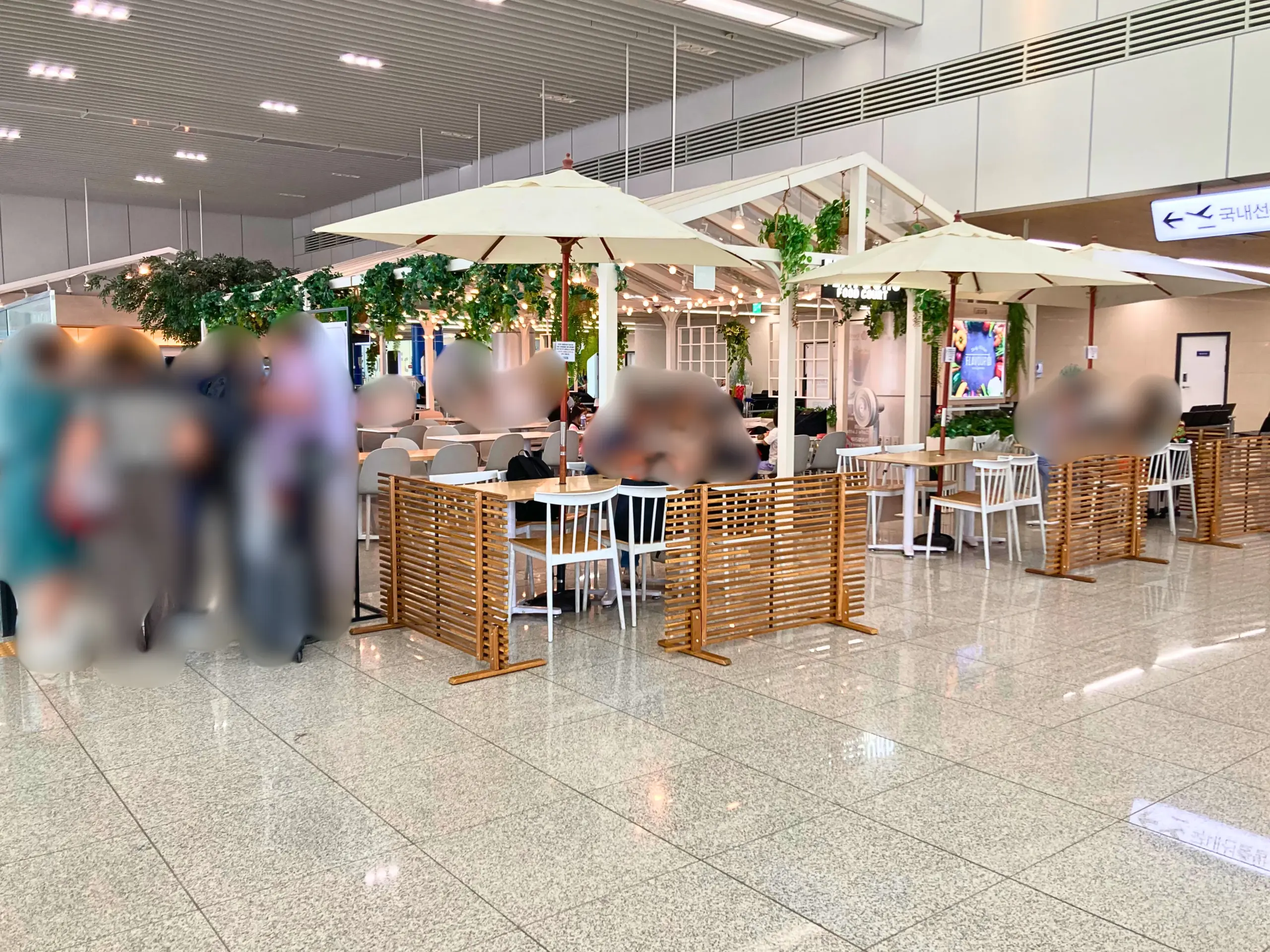 清州国際空港内にあるフードコート